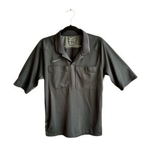 Nike Dri-FIT Referee Jersey Polo Shirt Black Men’s Medium AA0735-010 Sports